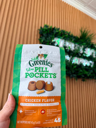 Greenies Feline Pill Pockets Chicken Flavor - 45 ct - fits most tablets and capsules