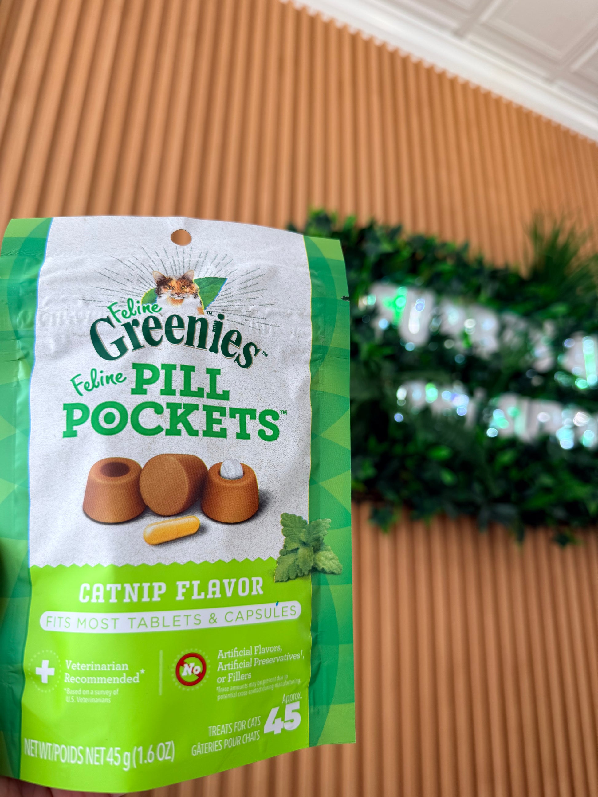 Greenies Feline Pill Pockets - Catnip Flavor - 45 ct - fits most tablets and capsules