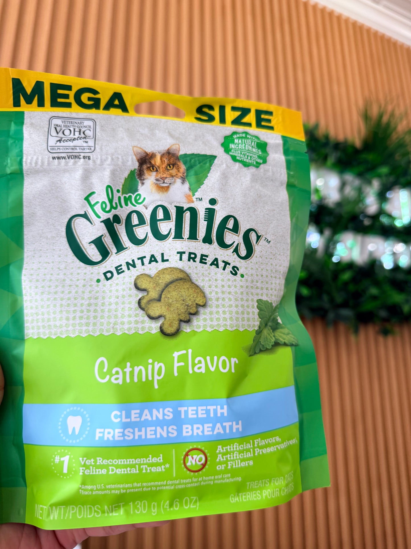 Greenies Feline Dental Treat Catnip Flavor 4.6 oz