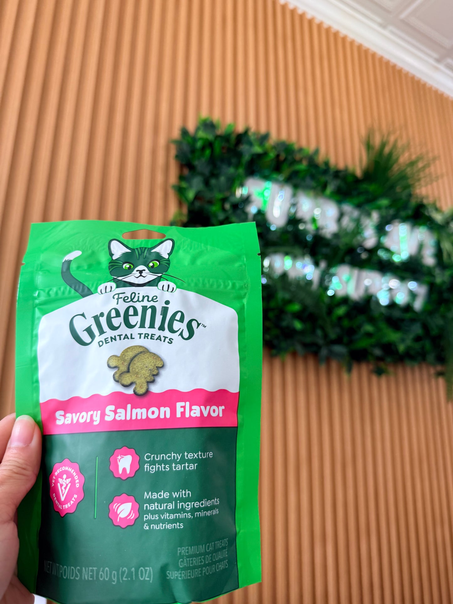 Feline Greenies Savory Salmon Flavor 2.1 oz