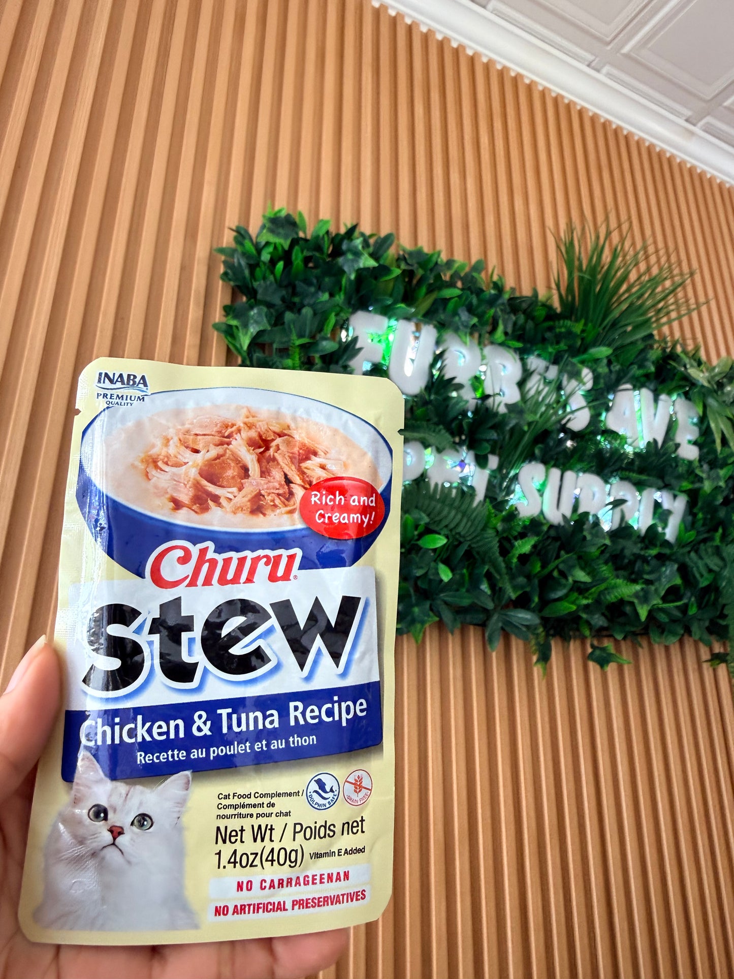 Inaba Churu Stew Chicken and Salmon 1.4 oz