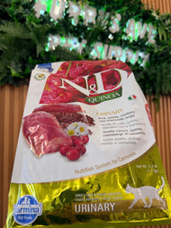 Farmina N&D Quinoa URINARY - Duck, quinoa, cranberry and chamomile recipe for adult cats