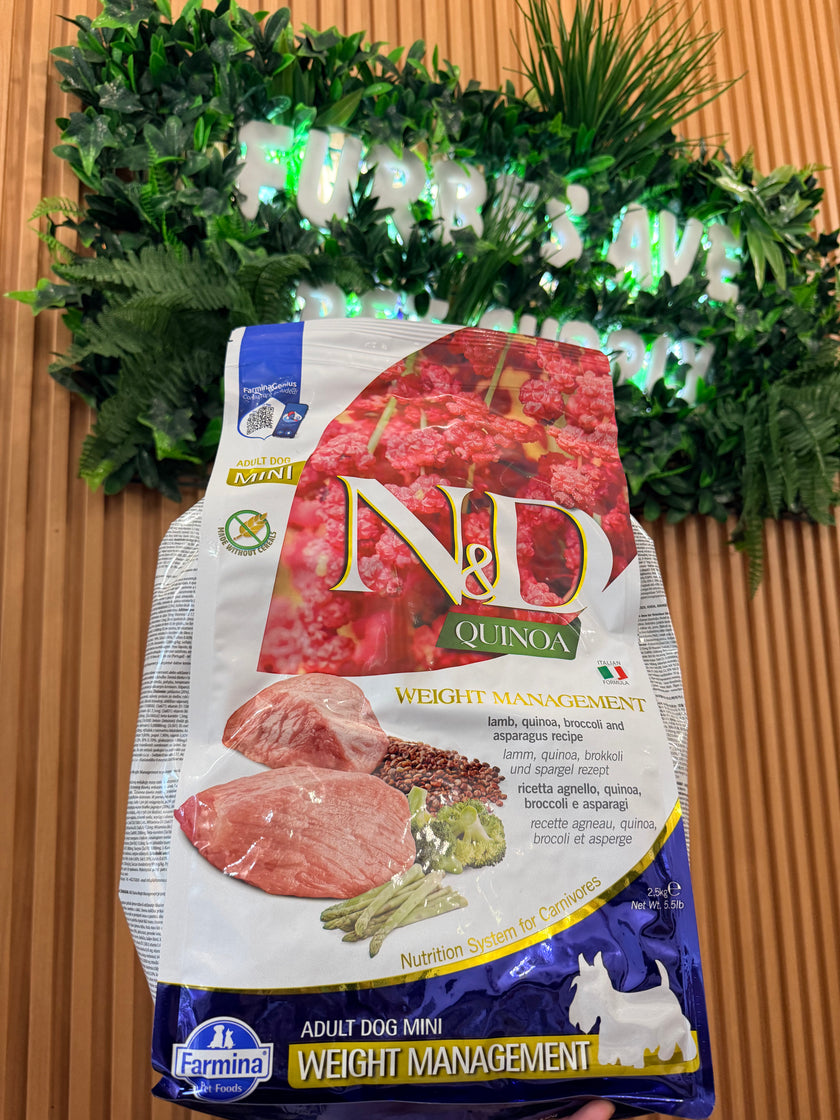 5.5 Lb Farmina Quinoa Weight Management Lamb Mini