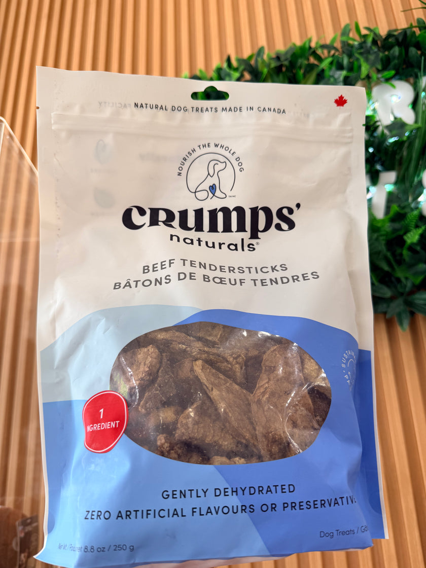 Crumps Naturals Beef Tenderstick large 8.8 oz bag