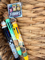 Dog themed pen with 8 colors 1 ct
