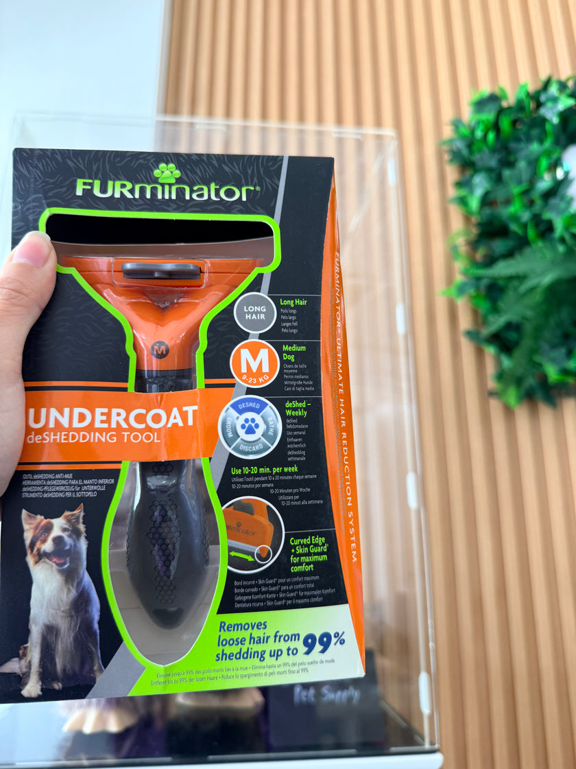 Furminator Undercoat DeShedding Tool for Long Hair Medium Dog