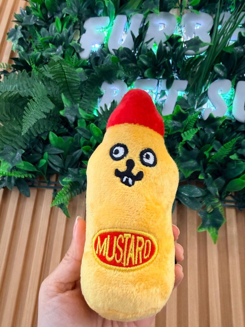Mustard Squeaky Dog Toy
