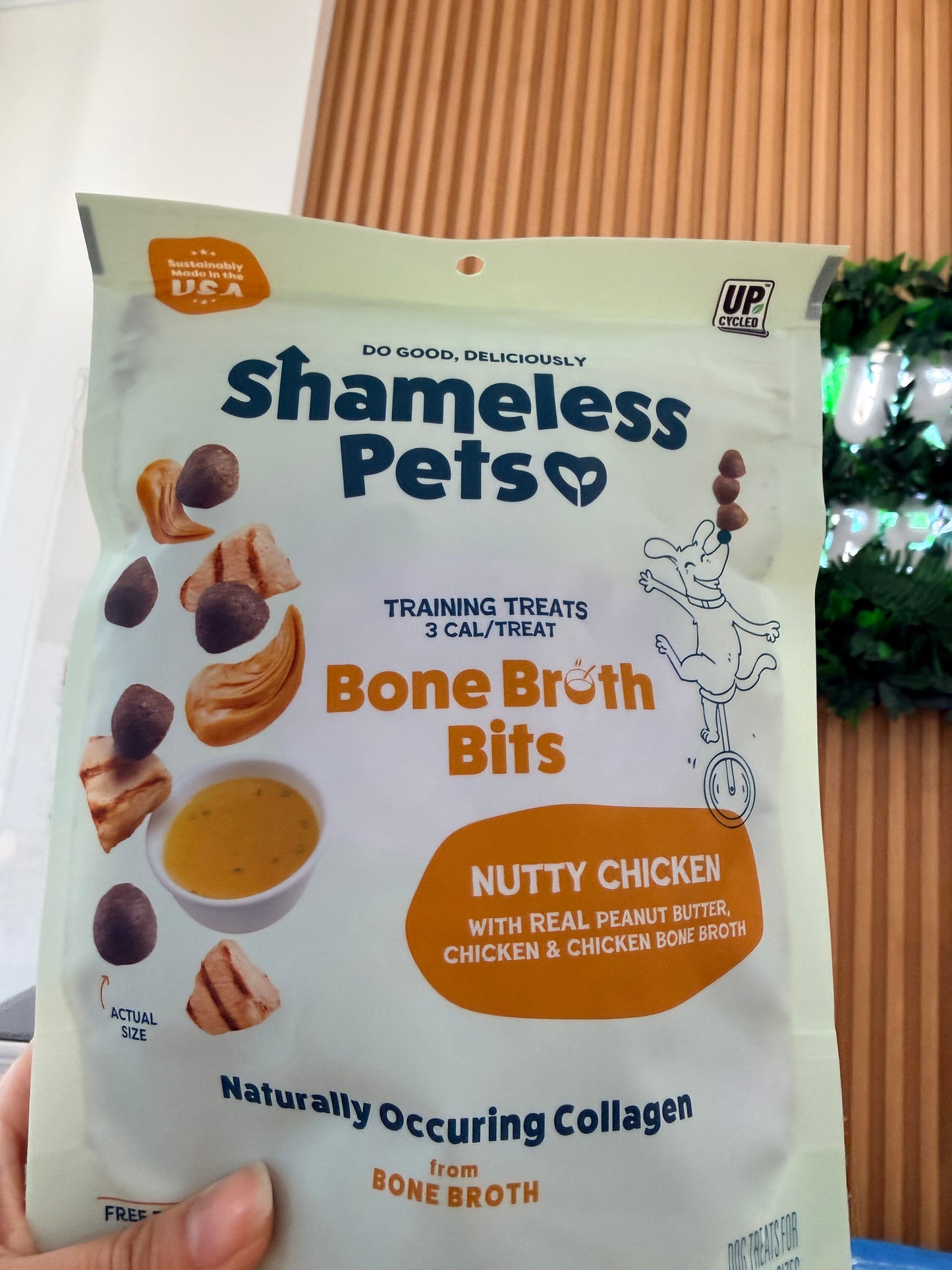 Nutty Chicken Bone Broth Dog Training Treats