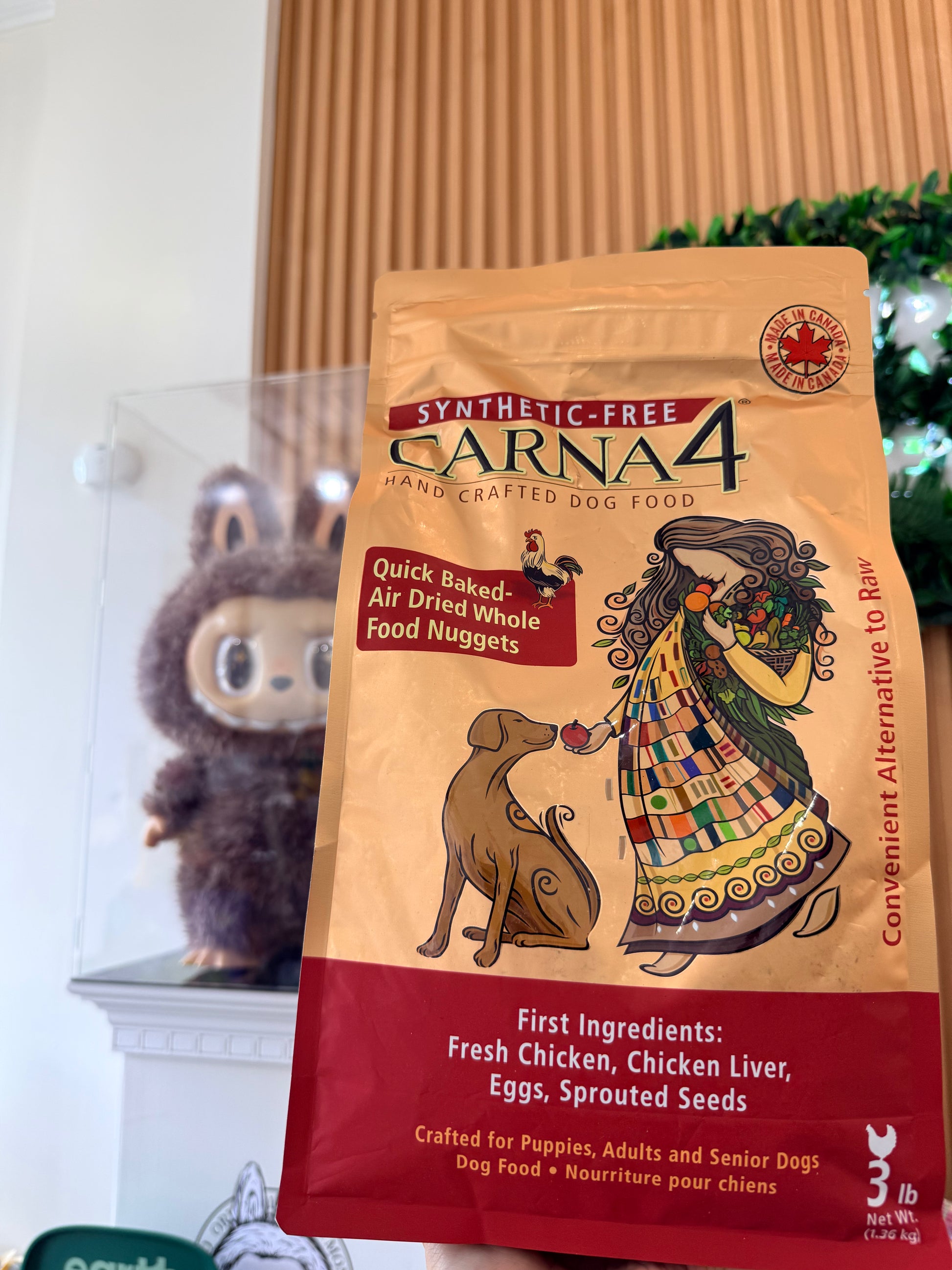 Carna4 All Life Stages Chicken Formula Dry Dog Food 3Lbs