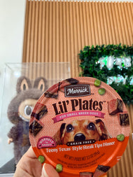 Merrick Dog Lil Plate Grain Free Teeny Texas Steak Tips 3.5 oz