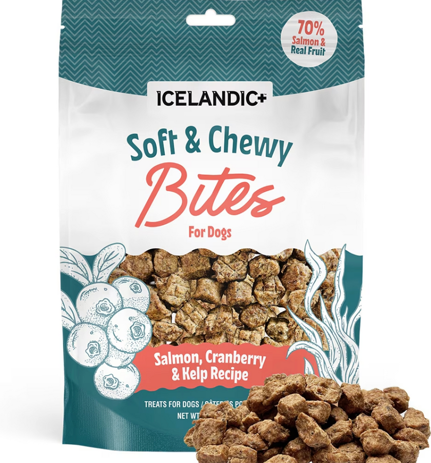 Icelandic+ Chewy Bites - Salmon & Cranberry & Kelp for Dog 2.82 oz