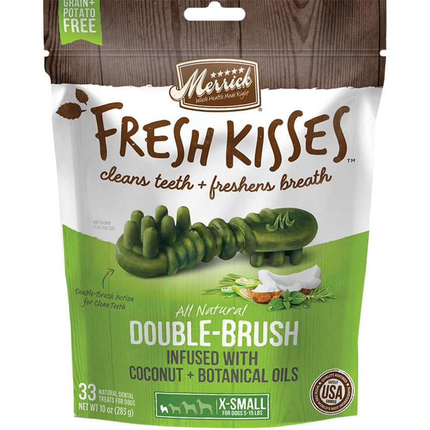 MERRICK DOG FRESH KISSES COCONUT XSMALL 10OZ - 33 COUNT