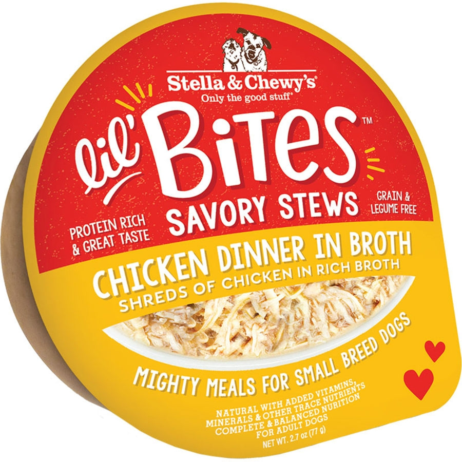 Stella & Chewy's Lil Bites Savory Stews Adult Wet Dog Food - Chicken 2.7 oz