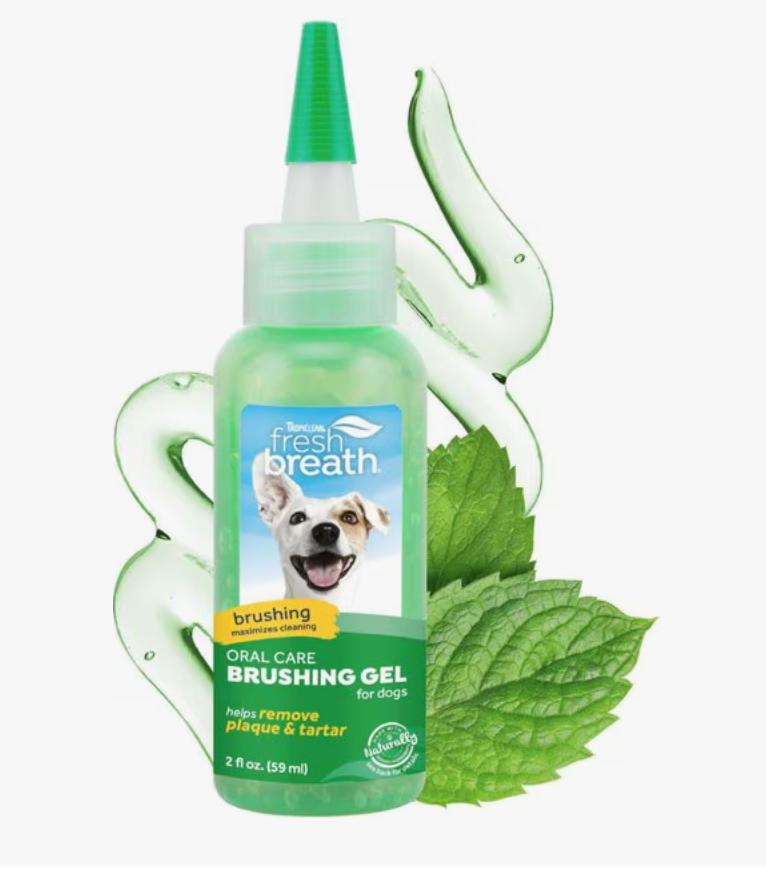 2 oz. Tropiclean Fresh Breath No Brushing Clean Teeth Oral Care Gel For Dogs
