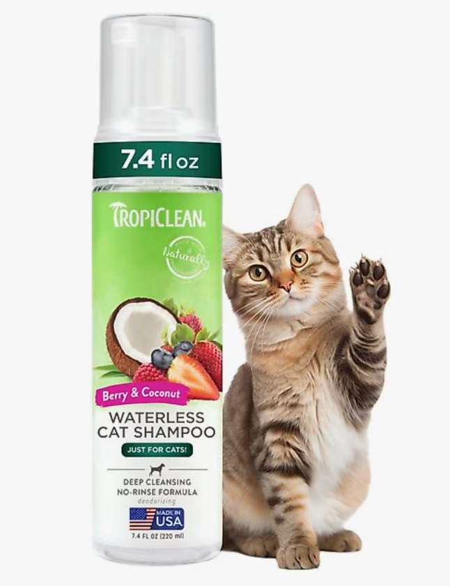7.4 oz. Tropiclean Waterless Cat Shampoo Deep Cleaning