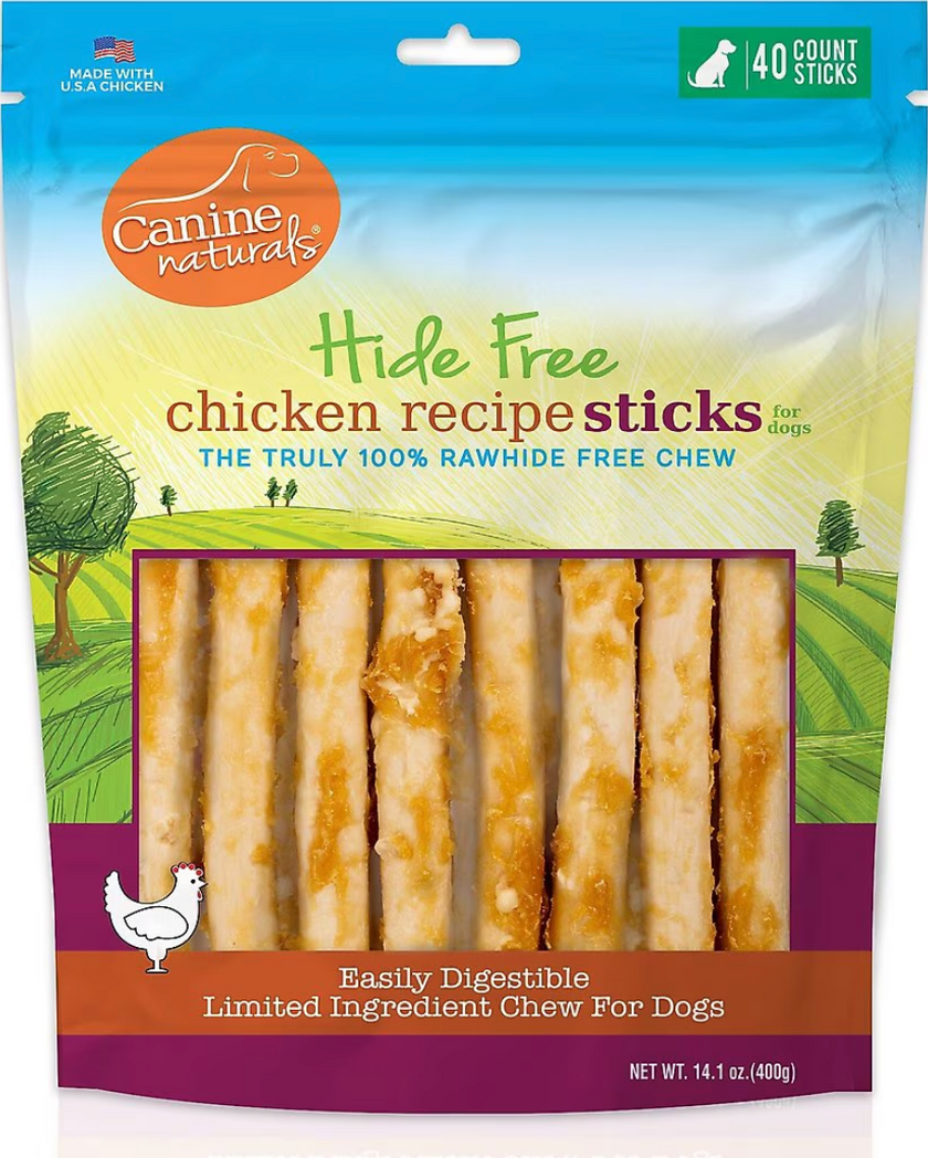 19.4 oz. Canine Naturals Chicken Chew- 7" Roll 5Pk