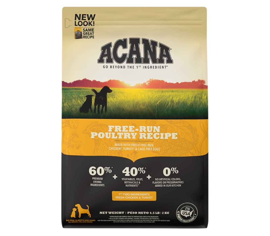 Acana Free Run Poultry Grain-Free Dry Dog Food, 4.5-lb bag