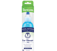 TropiClean Dual Action Ear Cleaner for Dogs, 4-fl oz bottle