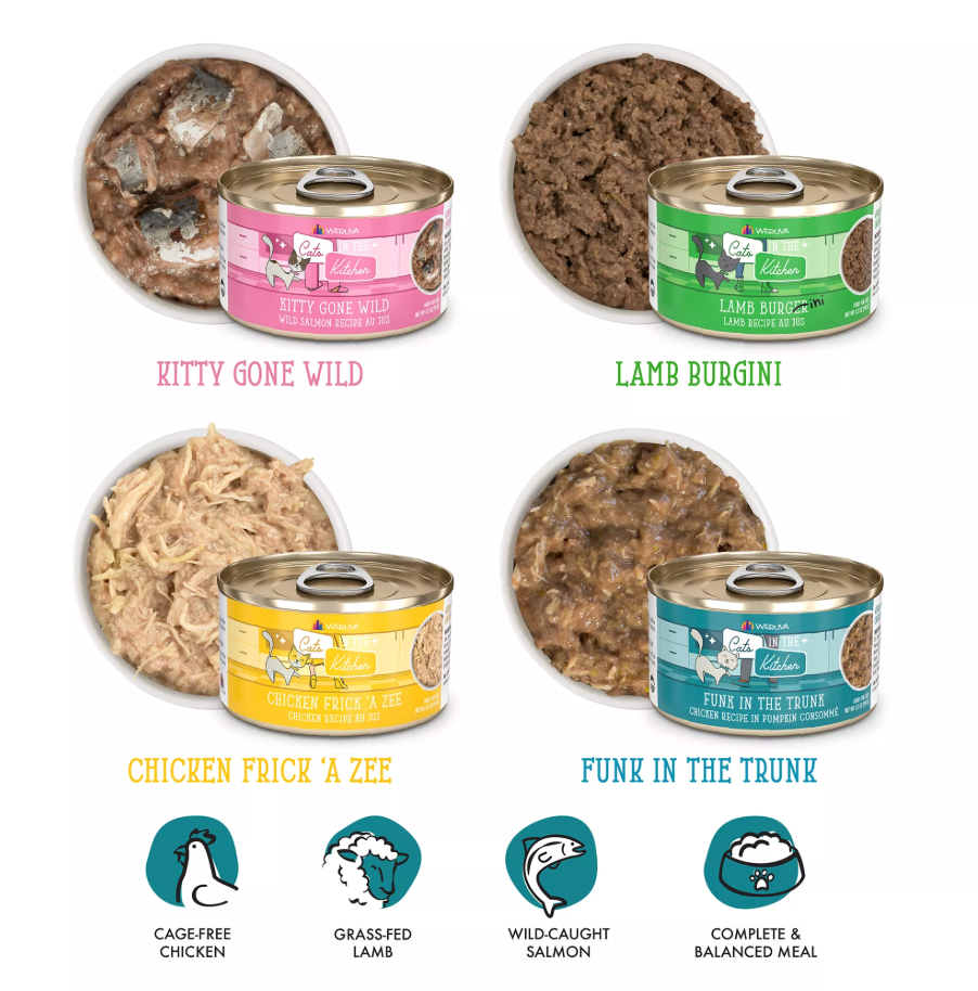 Weruva Cats In The Kitchen Cat Grain Free Classic Kitchen Cuties 3.2 oz