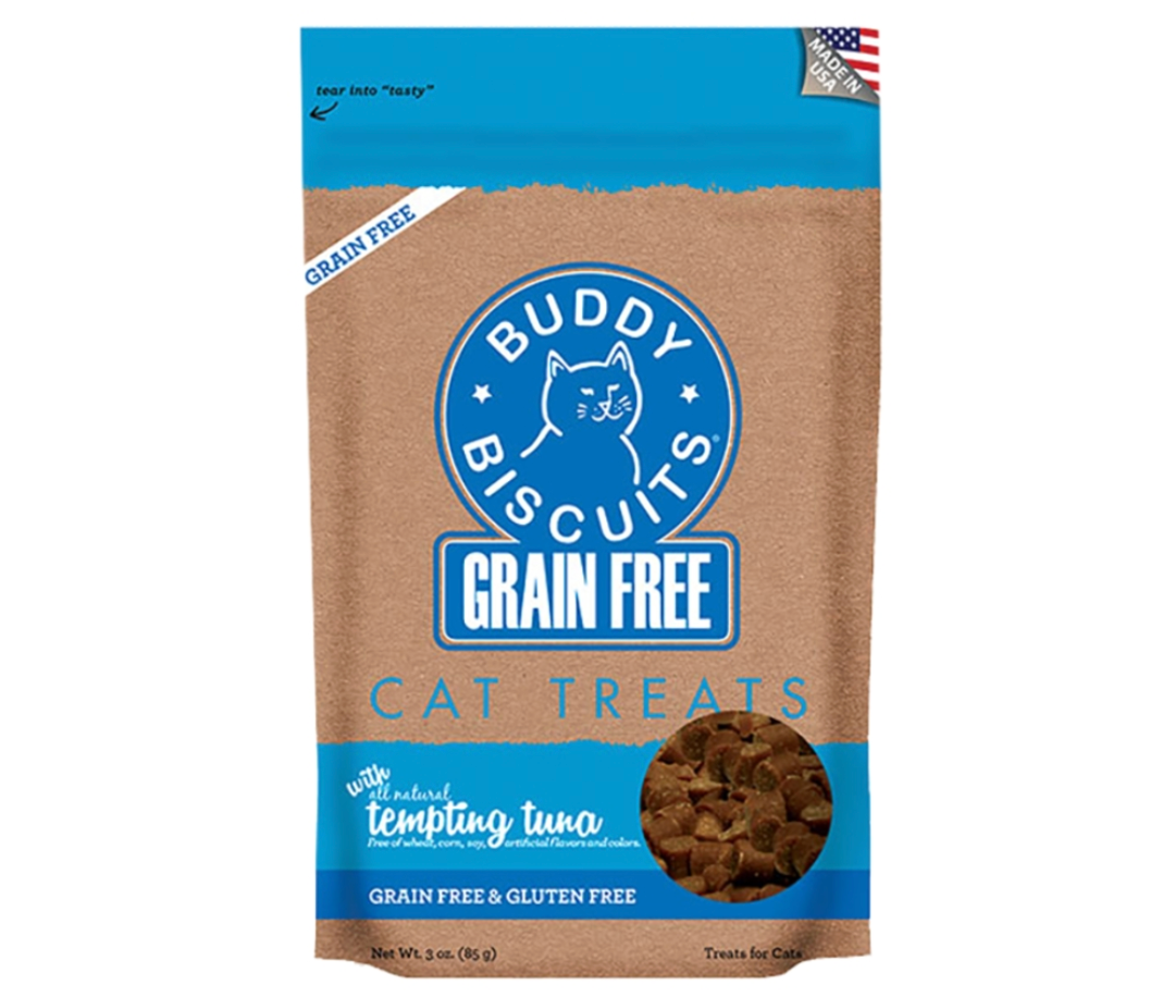 Buddy Biscuits Grain-Free Cat Treats - Tempting Tuna - 3 oz