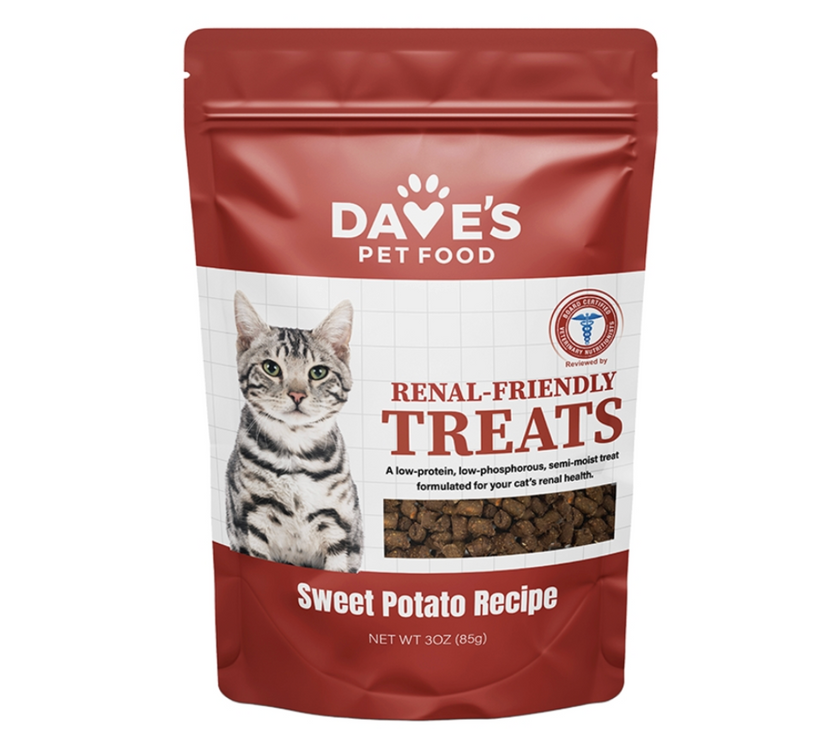 Dave's Kidney-Friendly Semi-Moist Cat Treats 3oz