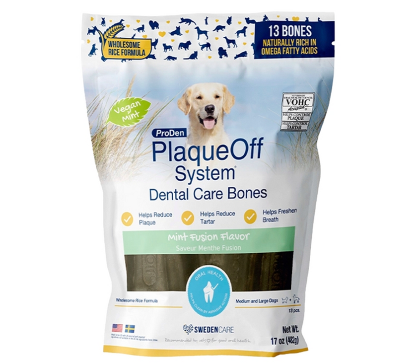 ProDen PlaqueOff System Mint Fusion Flavor Dog Dental Treats, 17-oz bag