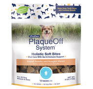 ProDen Plaqueoff System Holistic Oral Care with Gut & Immune Support Adult Dental Dog Treats, 6-oz bag