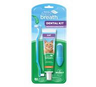 TropiClean Fresh Breath Odor & Tartar Control Dental Kit for Cats