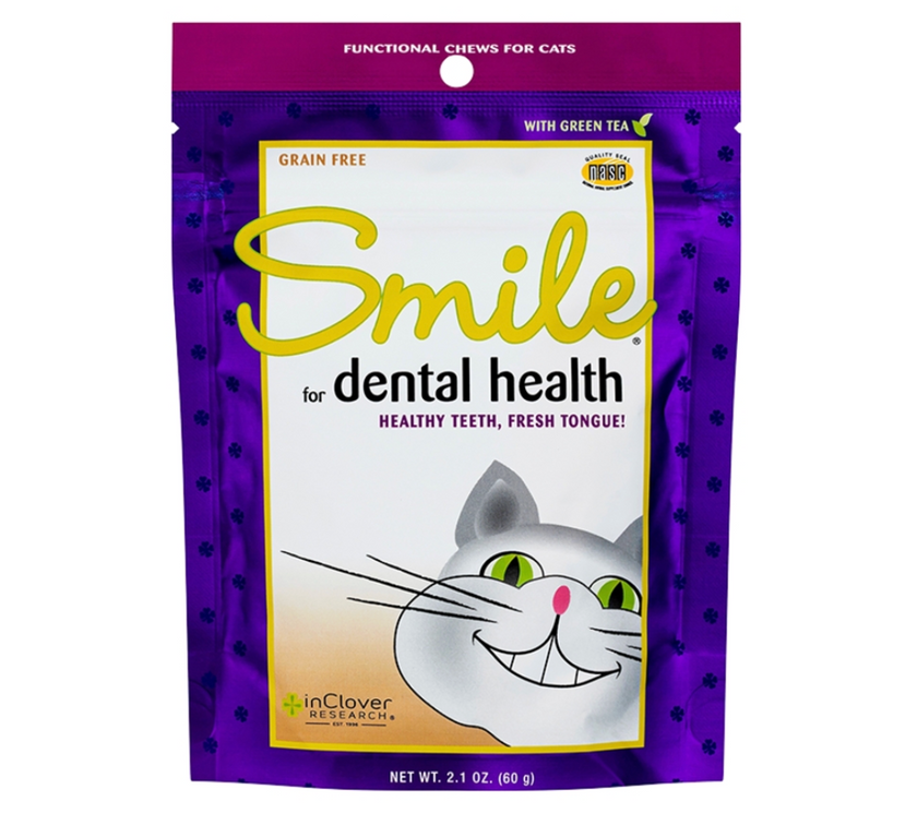 InClover Smile Dental Support Soft Chew Supplement for Cats, 2.1 oz