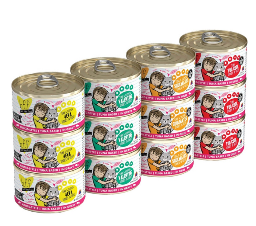 BFF Batch 'O Besties Variety Pack Canned Cat Food, 3-oz