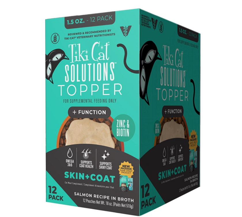 Tiki Cat Solutions Mousse Topper - Skin+Coat, 1.5 Oz