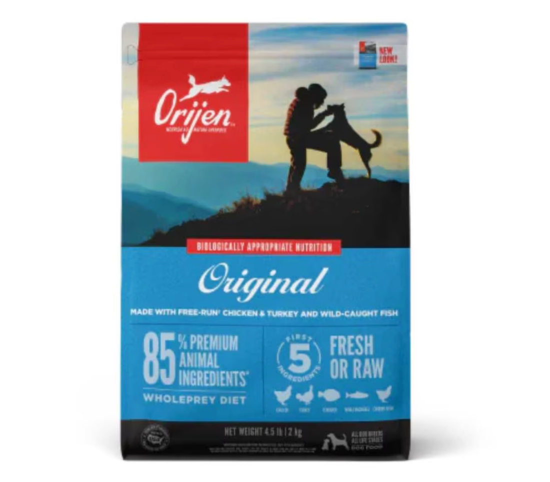 Orijen Original Grain-Free High-Protein Dry Dog Food, 4.5-lb bag