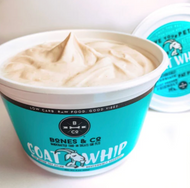 Bones & Co Goat Whip-8 oz Tub for Dogs and Cats, Frozen