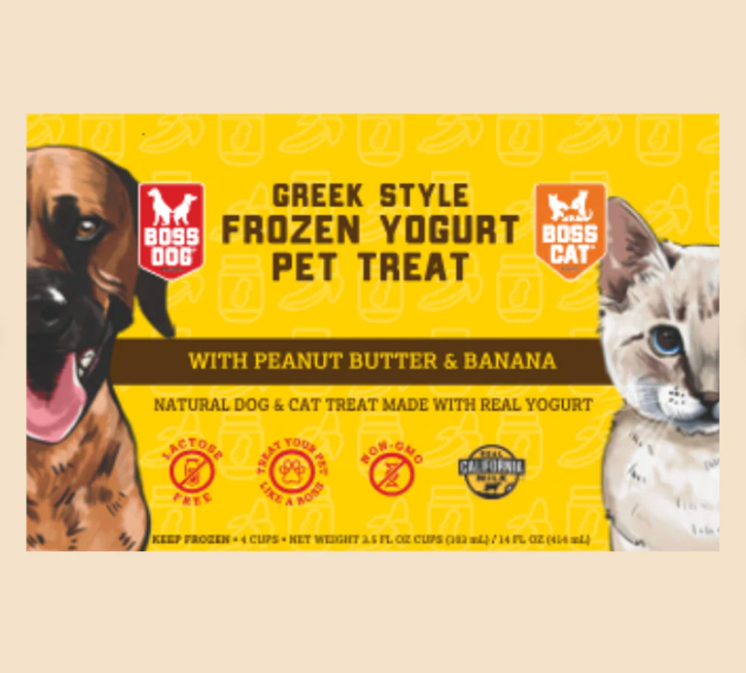 Boss Dog & Cat Greek Style Frozen Yogurt for Dogs and Cats, Frozen
