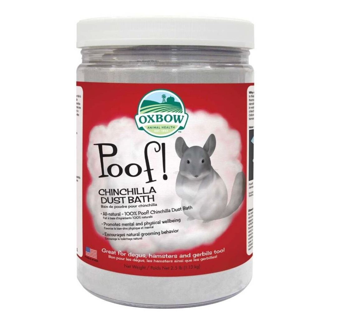 Oxbow Enriched Life Poof! Blue Cloud Chincilla Dust -2.5 lb Jar