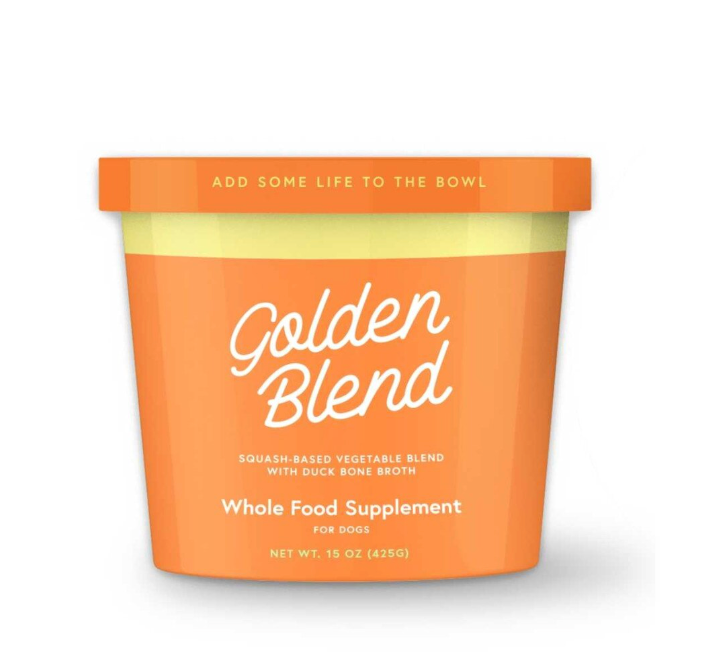 Green Juju Frozen Golden Blend, Nutrient-Dense Topper, Vegetable Blend, for Dogs and Cats, Frozen -15 oz