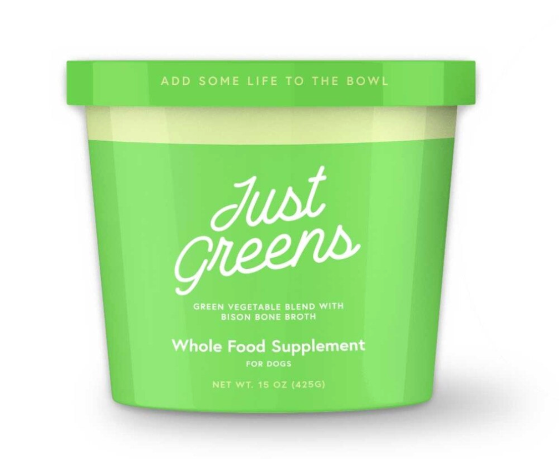 Green Juju Frozen Just Greens Blend, Vegetable Blend, Nutrient-Dense Topper, for Dogs and Cats, Frozen -15 oz