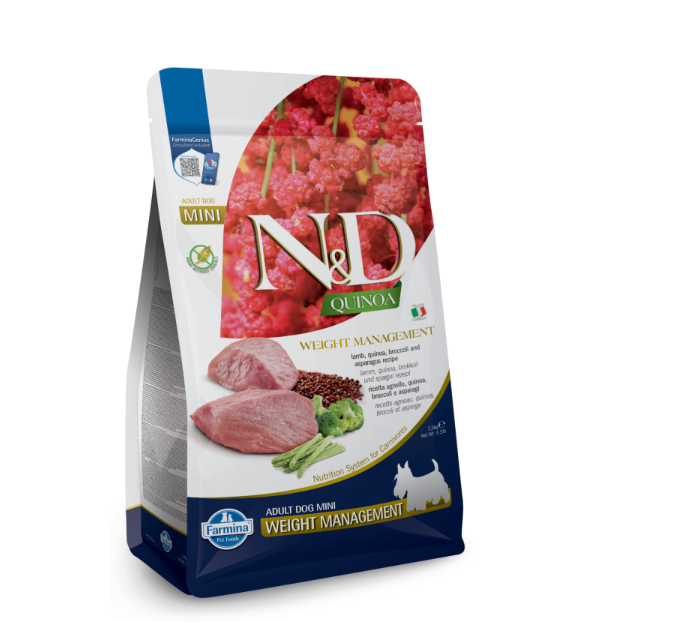 5.5 Lb Farmina Quinoa Weight Management Lamb Mini