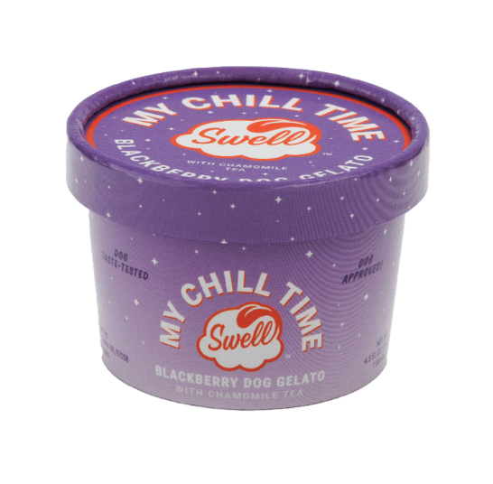 4.5oz Frozen Swell gelato- It's My Chill Time-Blackberry Chamomile, Frozen