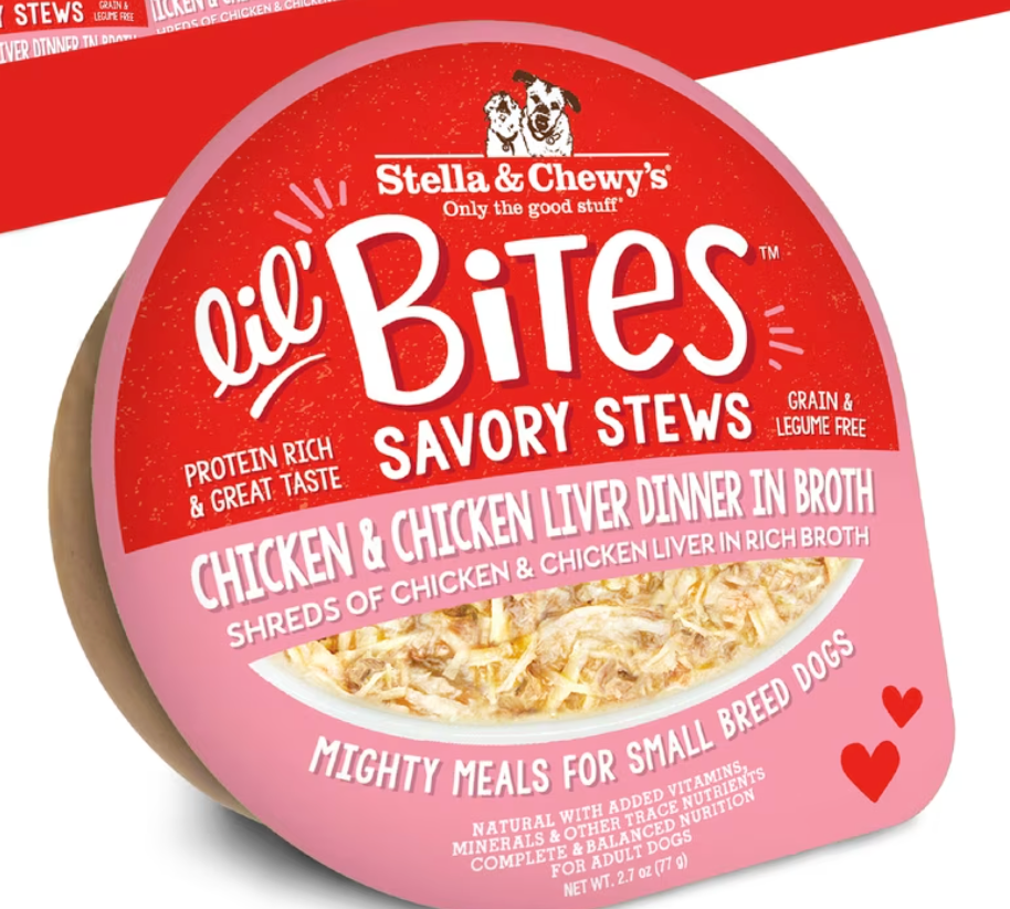 Stella & Chewy's Lil Bites Savory Stews Adult Wet Dog Food - Chicken & Chicken Liver 2.7 oz