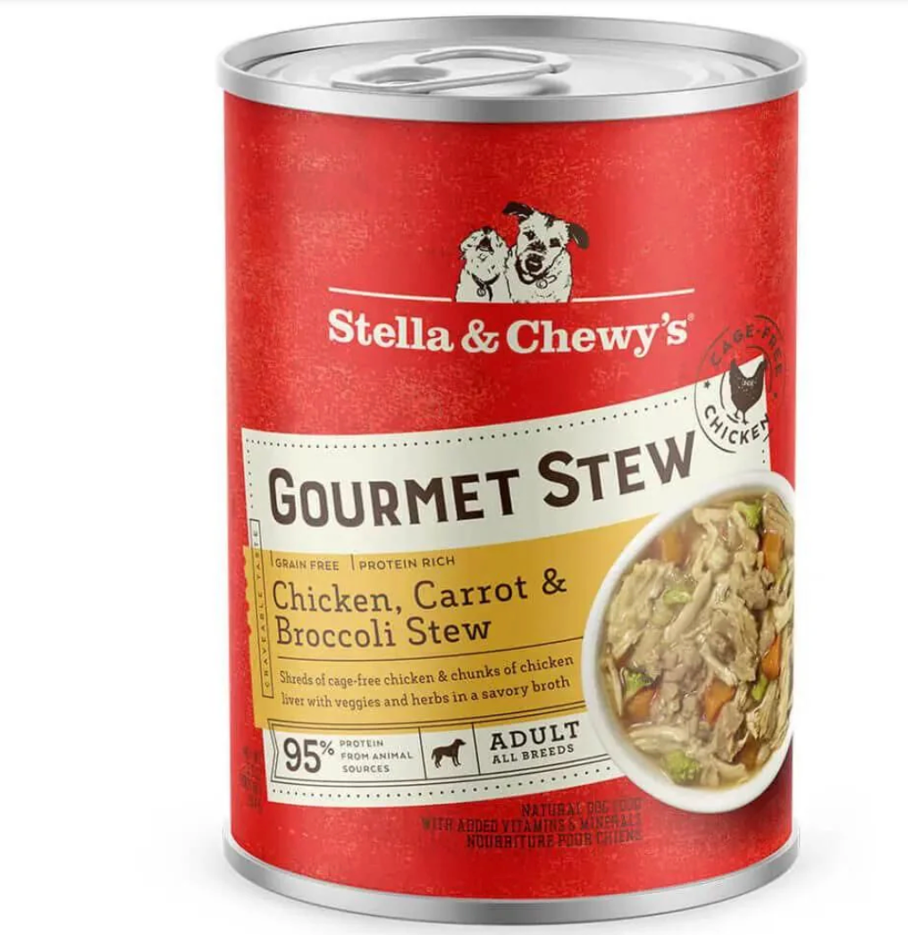 Stella & Chewy's Gourmet Chicken, Carrot, and Broccoli Stew Adult Wet Dog Food  12.5-oz can