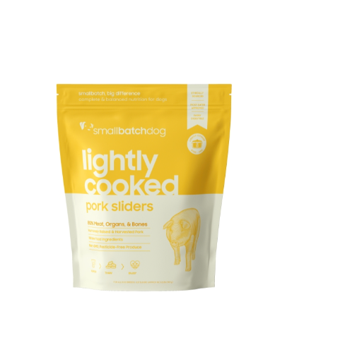 Frozen (local pickup only) Smallbatch Dog Frozen Lightly Cooked Pork - 2 lbs, Frozen