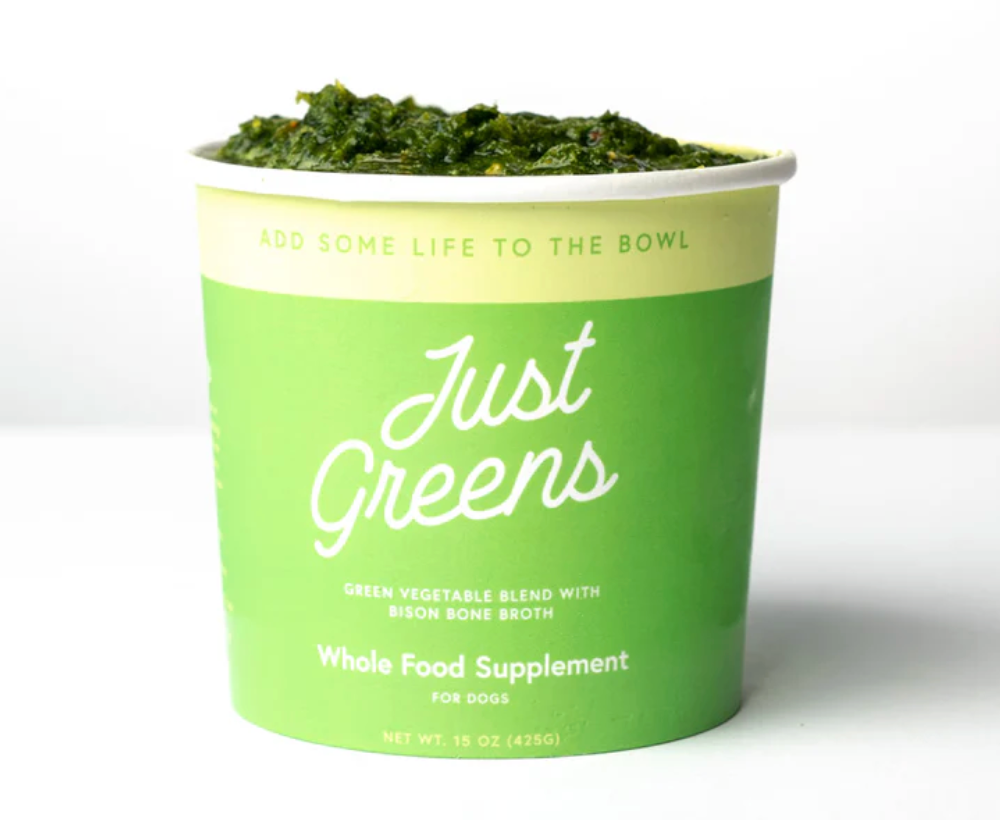 Green Juju Frozen Just Greens Blend, Vegetable Blend, Nutrient-Dense Topper, for Dogs and Cats, Frozen -15 oz