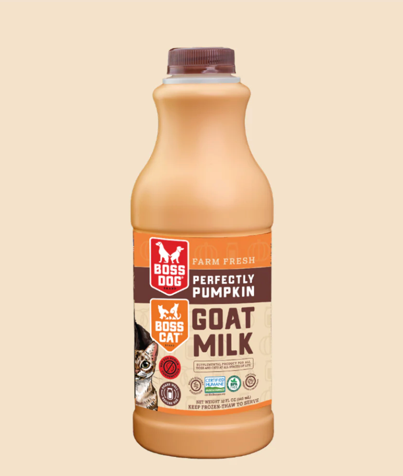 Boss Dog Goat Milk w/ Probiotics 32 FL OZ - Pumpkin (Frozen)