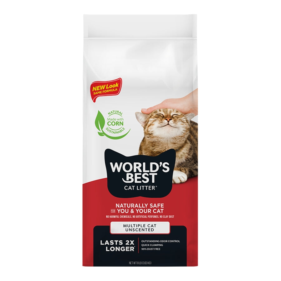 Word's Best Cat Multi Cat Unscented Litter 8LBS