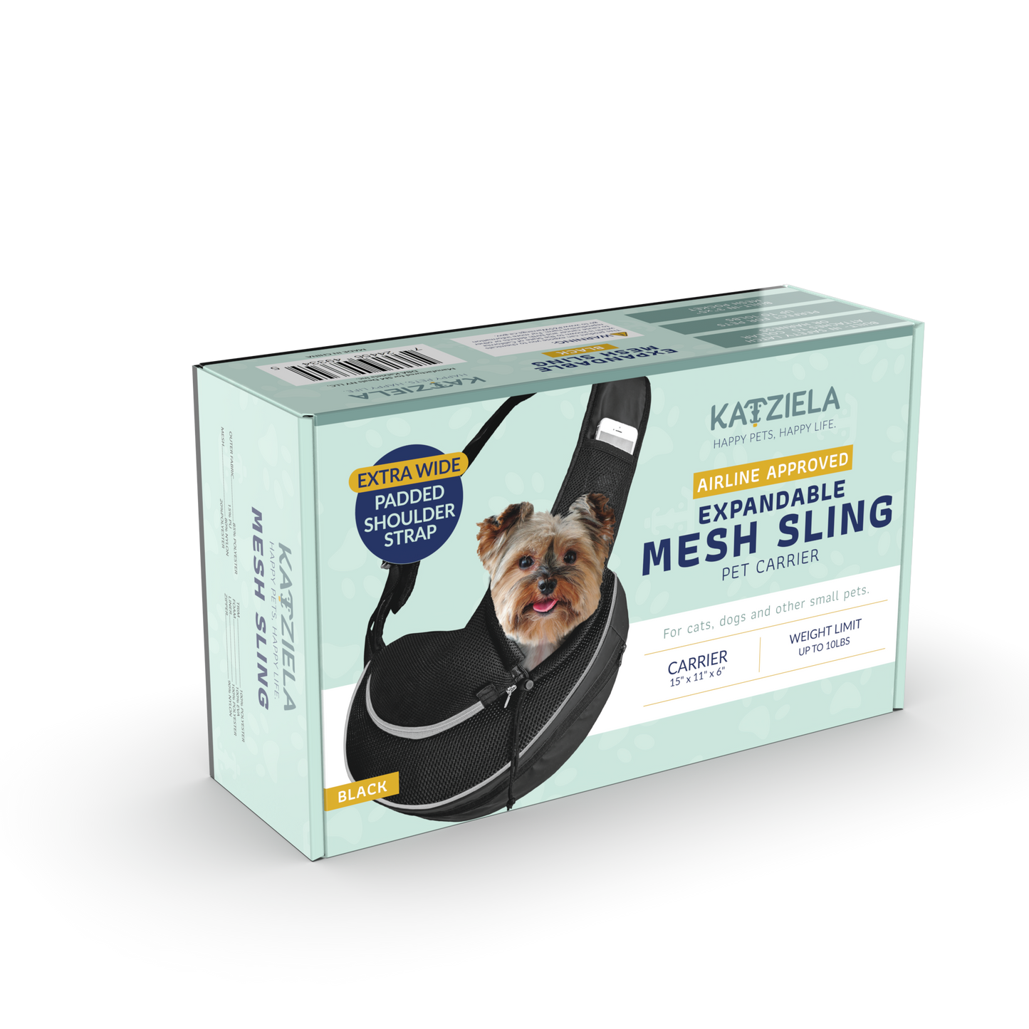 Pet Carrier Expandable Sling For Small Dogs And Cats