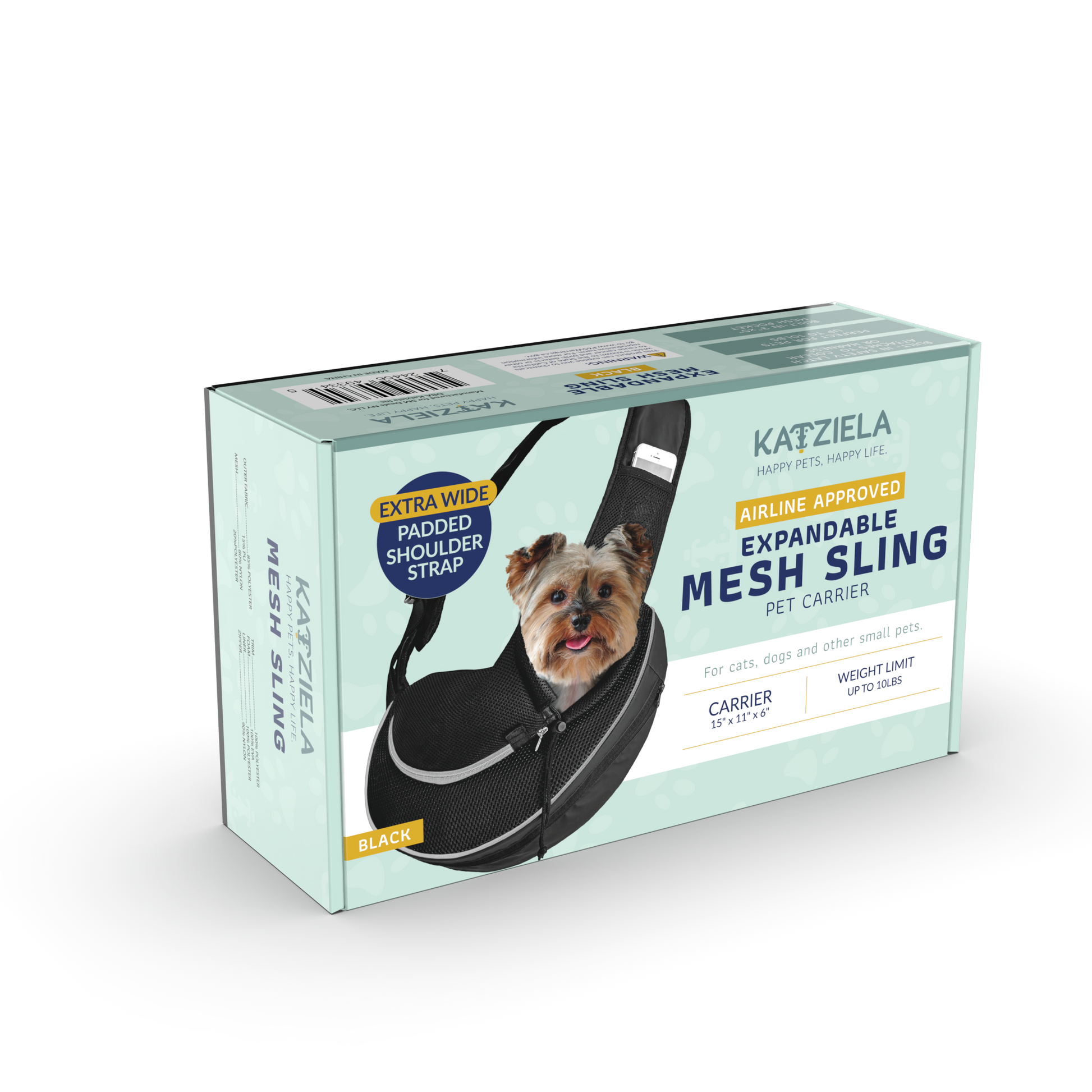 Pet Carrier Expandable Sling For Small Dogs And Cats