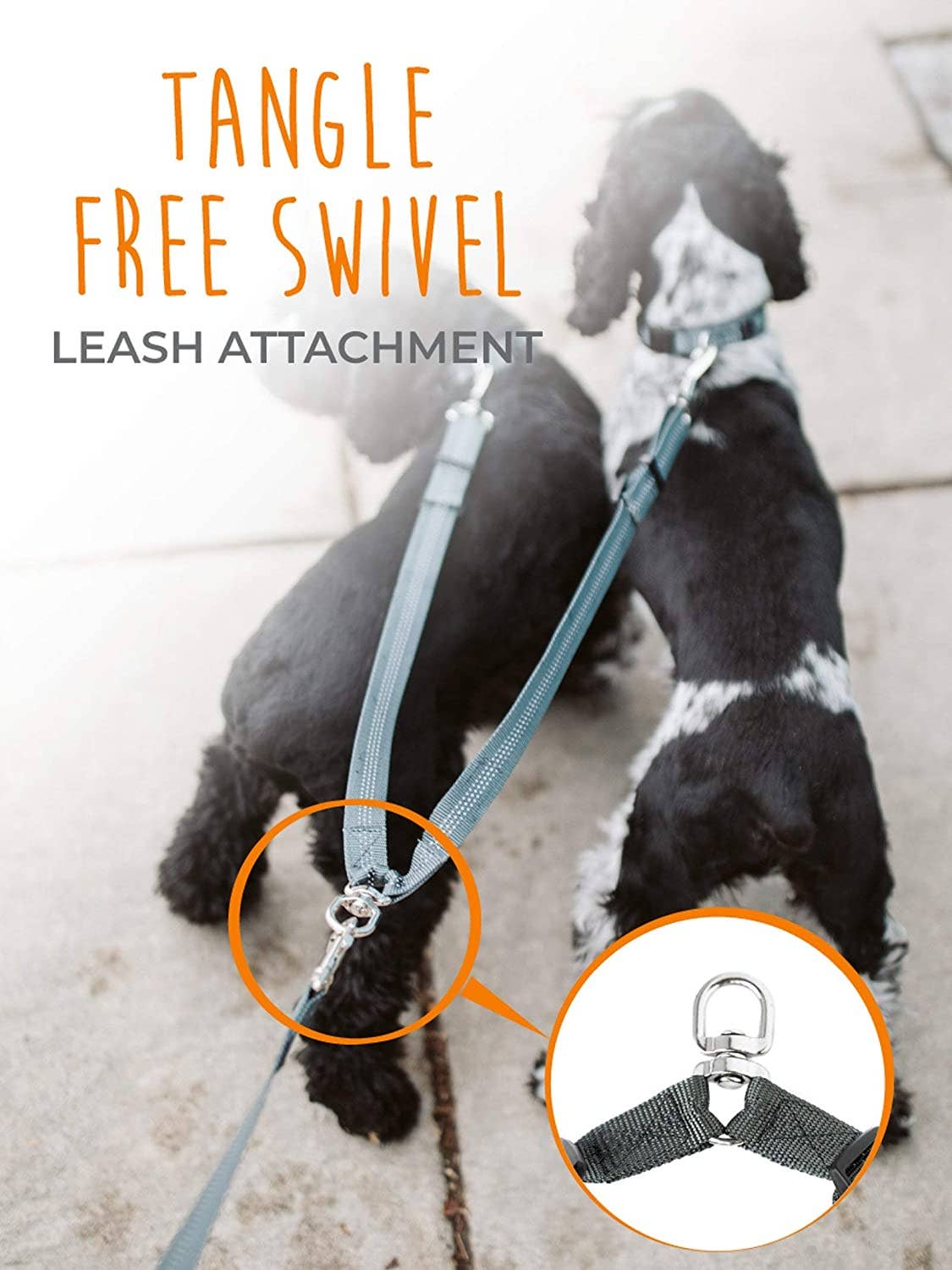 Adjustable Length Double Dog Leash