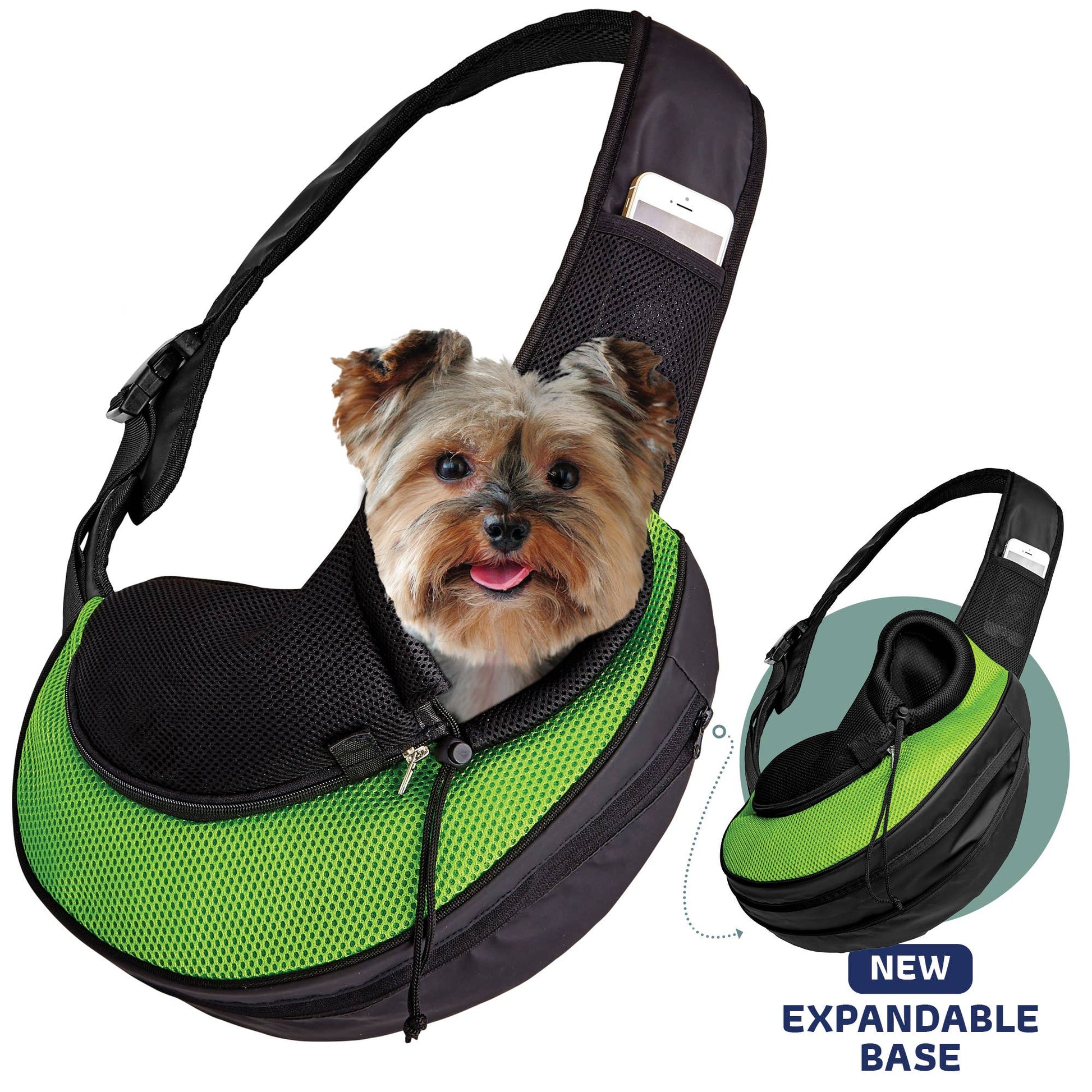 Pet Carrier Expandable Sling For Small Dogs And Cats