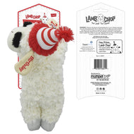 Multipet Lambchop Birthday 70th Plush Dog Toy 10.5"